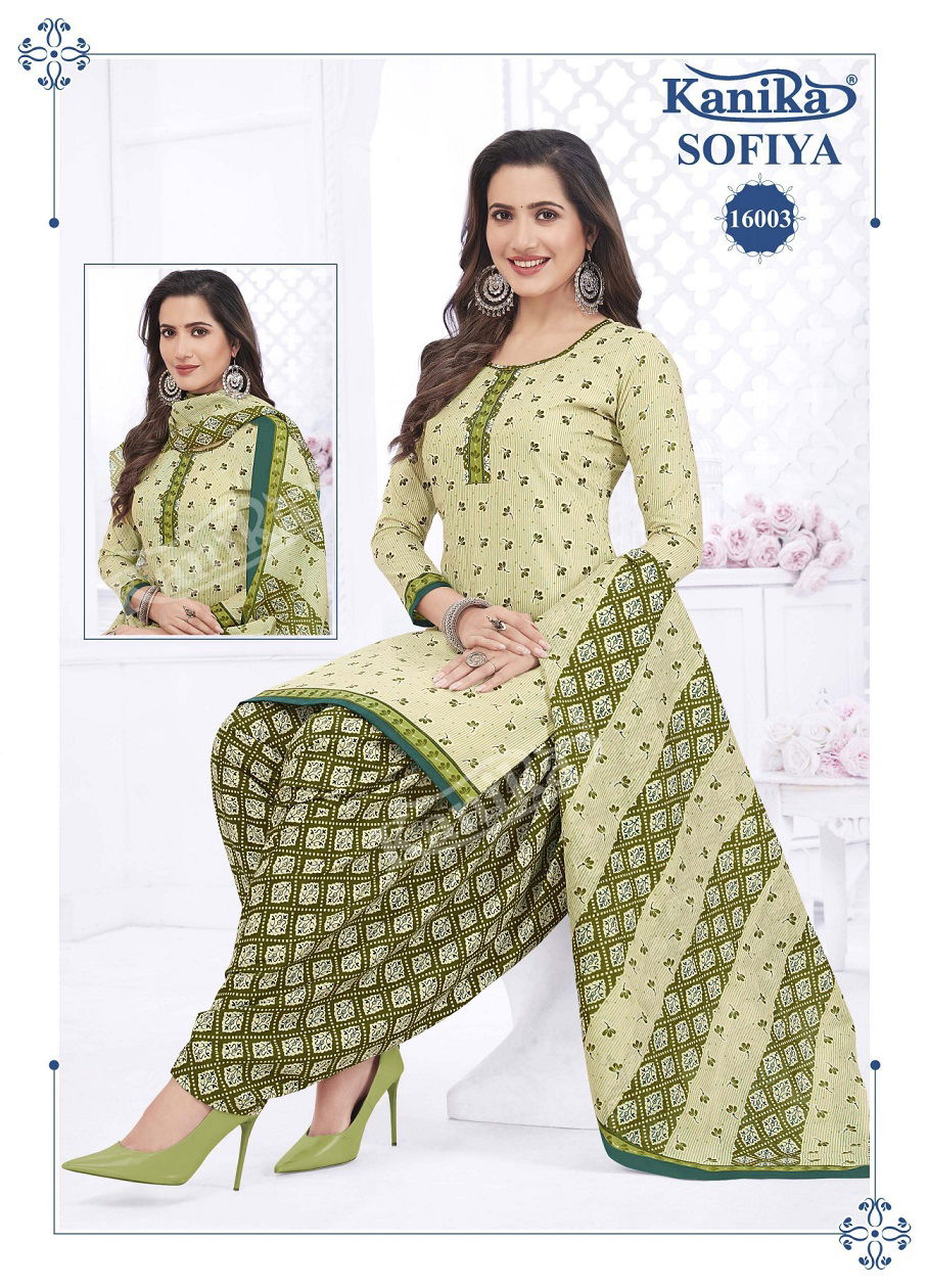 Sofia Vol 16 By Kanika Cotton Salwar Suit Catalog